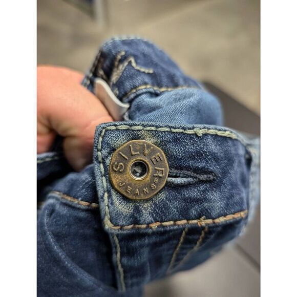 Silver Jeans Suki Capri High Rise Bootcut Jeans Women's 18 - Picture 11 of 11